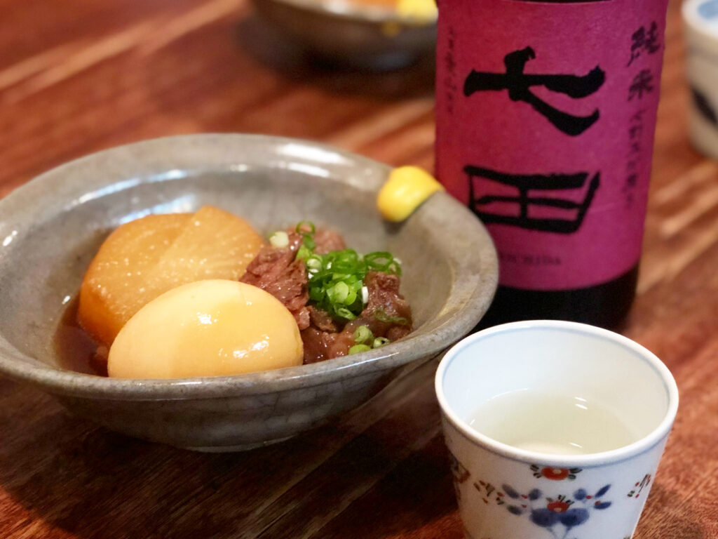 七割五分磨き愛山と煮物